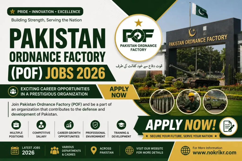 Pakistan Ordnance Factories POF Jobs 2026 – Secure Your Future – Apply Now