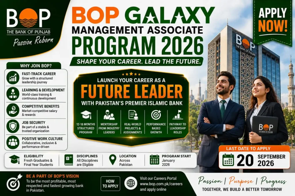 BOP Galaxy Management Associate Program 2026: Secure Your Job – Apply Now