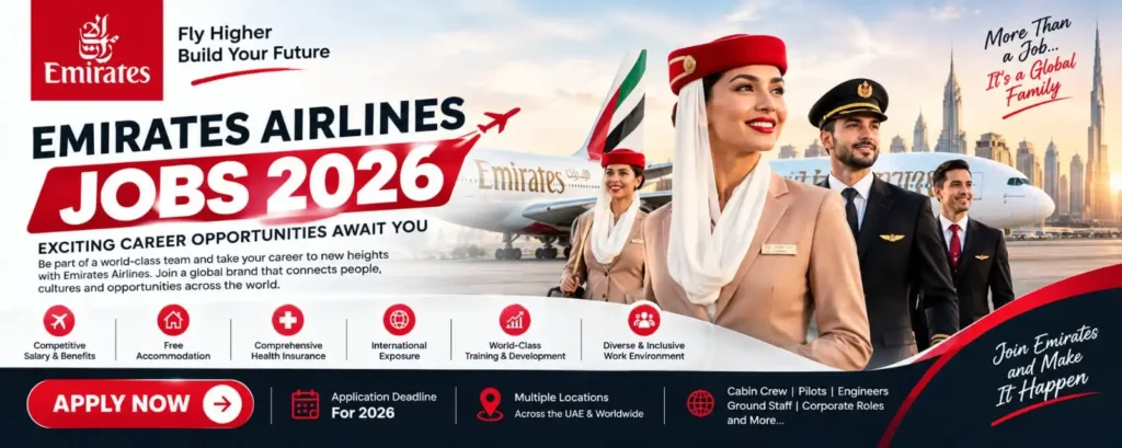 Emirates Airlines Jobs 2026 – Build A Successful Career – Apply Now