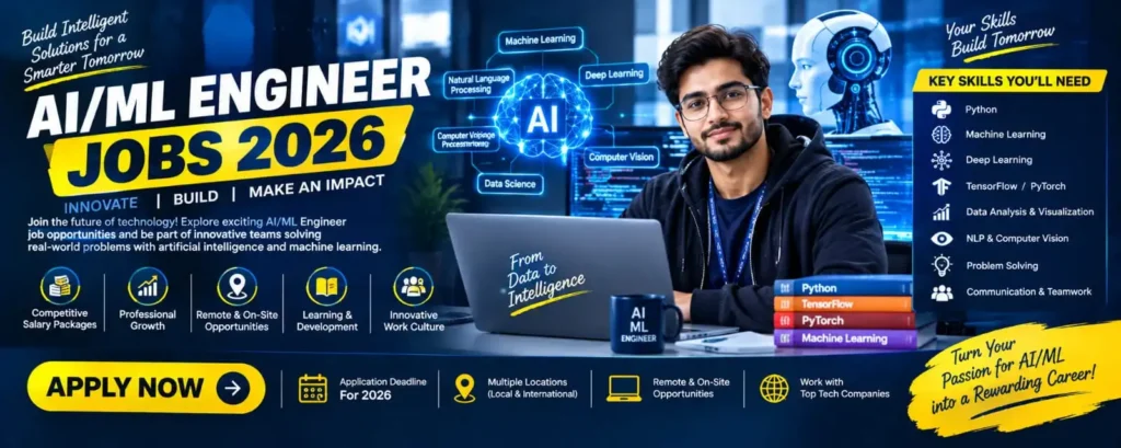 AI/ML Engineer Jobs 2026 – Apply Now Before Deadlines Close