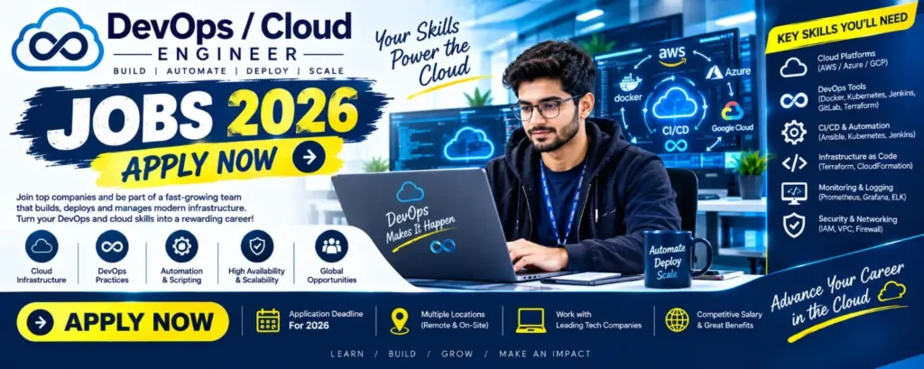 DevOps/Cloud Engineer Jobs in Lahore 2026 – Apply Now for the Latest Vacancies