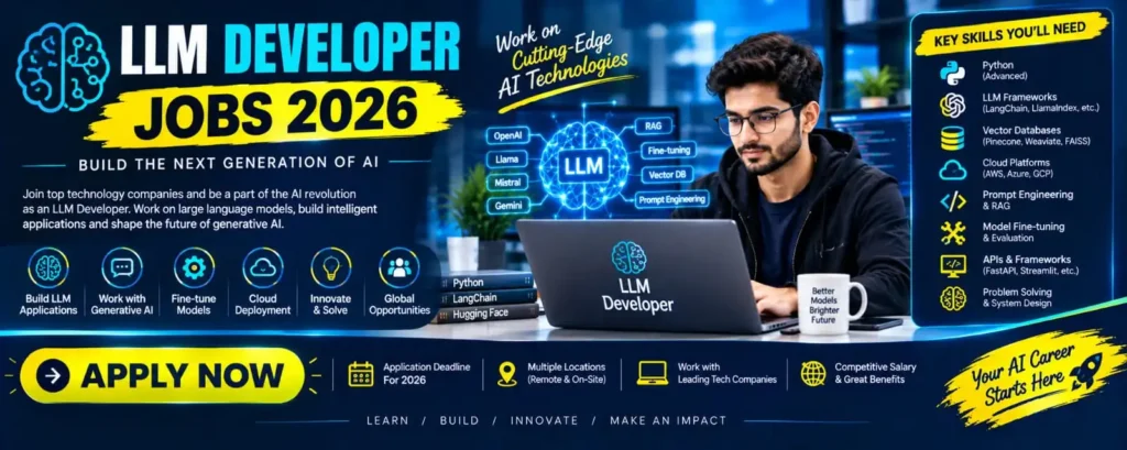 LLM Developer Jobs 2026 – Apply Now