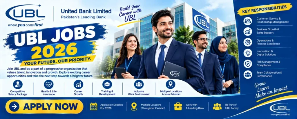 UBL Bank Jobs 2026: Digital HR & AI Manager  – Apply Now