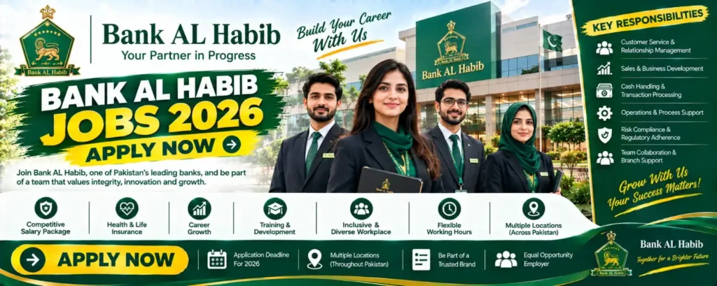 Bank Al Habib Jobs 2026 – Apply Online