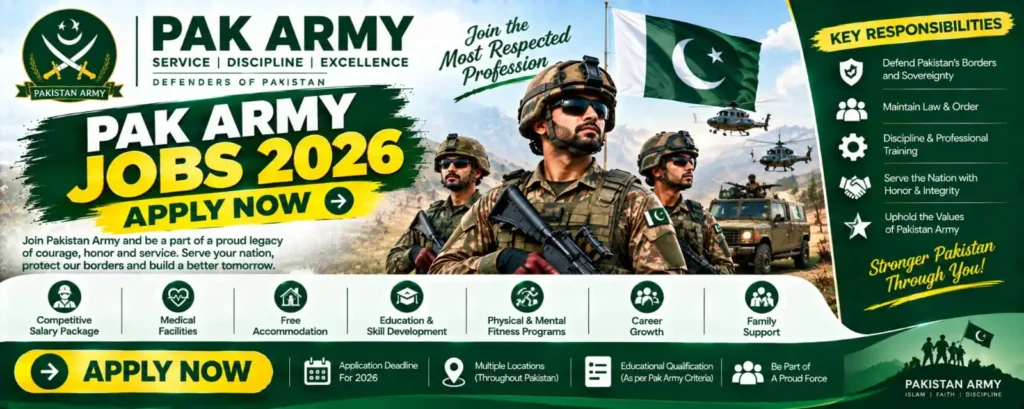 Pak Army Jobs 2026 – Apply Online: A Complete Career Guide for Job Seekers