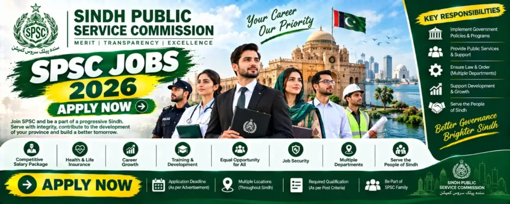 SPSC Jobs 2026 – Apply Online for the Latest Sindh Government Vacancies